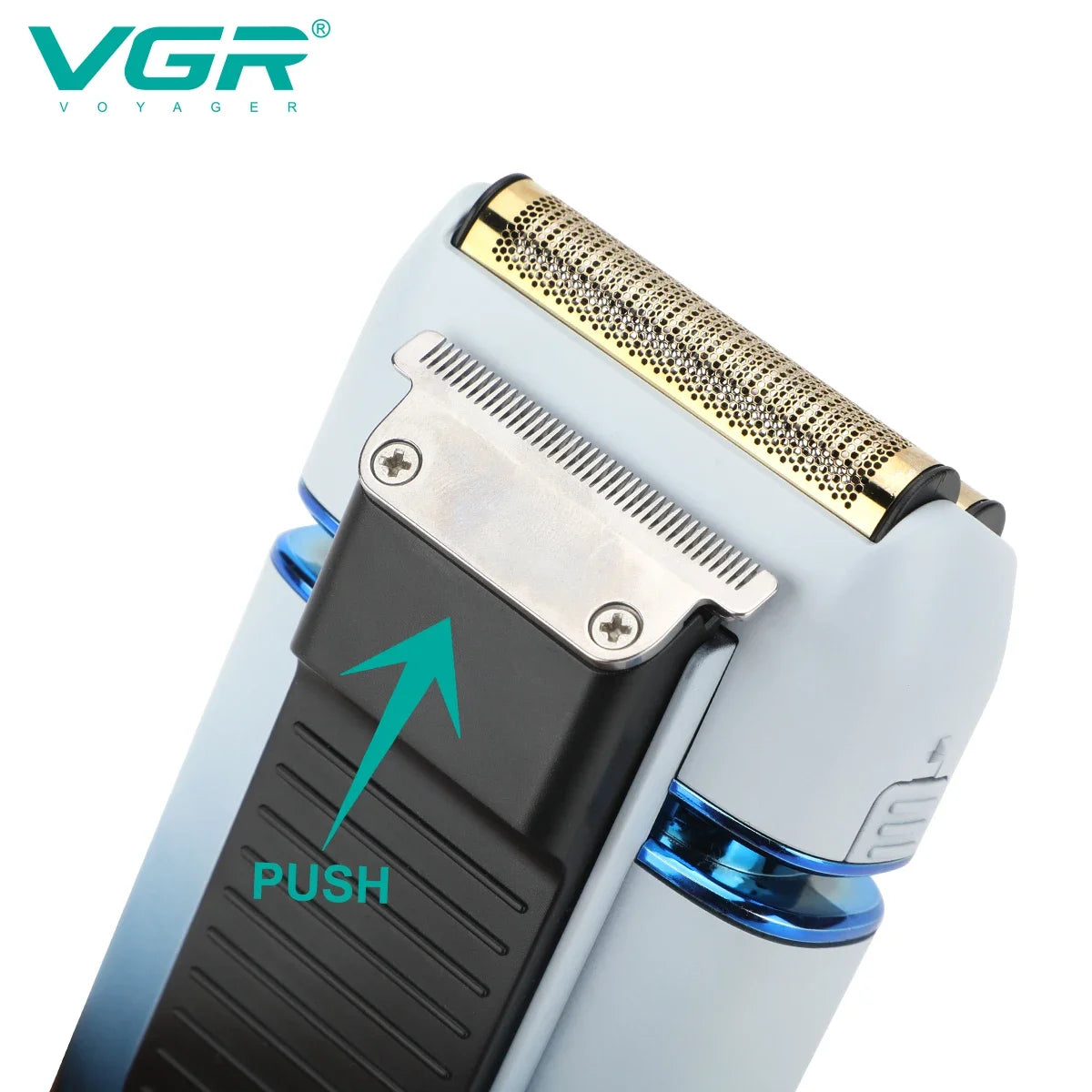 VGR Professional Hair Beard Electric Shaver For Men USB Rechargeable Washable Electric Razor bald head Shaving Machine